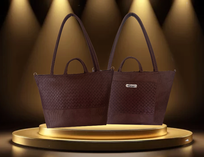 "Classic" Brown Leatherette Basketweave