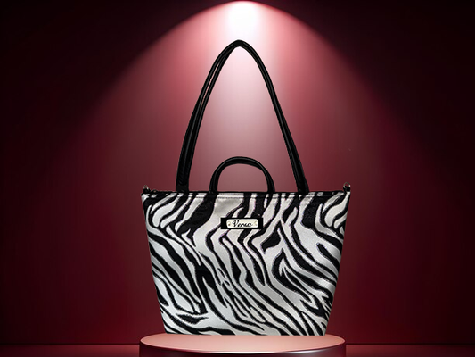 Zebra Shimmer Versa Purse Classic